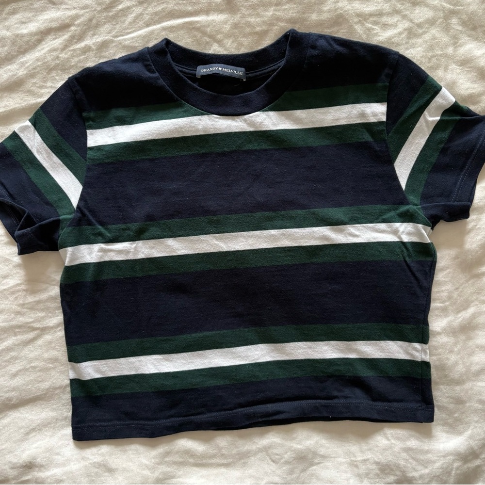 Brandy Melville Striped Crop Top